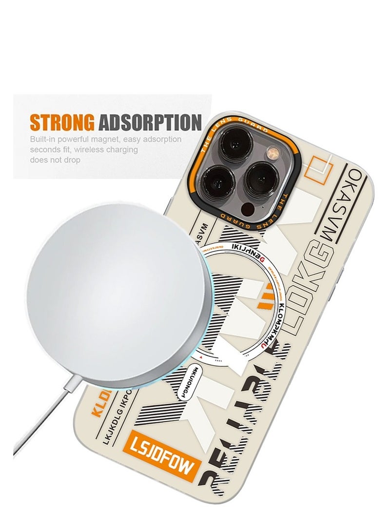 Techie جراب MWK المغناطيسي الشفاف المصنوع من مادة TPU مع واقي عدسة الكاميرا المرفوع لهاتف Apple iPhone 14 Pro Max - أبيض - Image 5