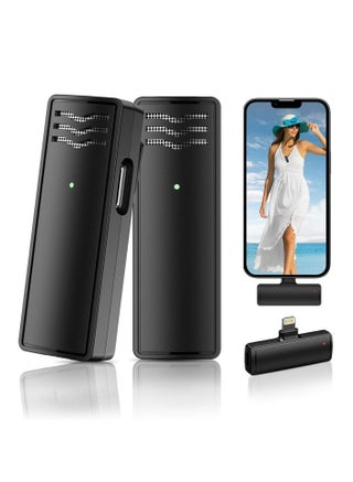 Microphone for iPhone, Wireless Lavalier 2pcs iPhone Microphone, Professional iPad Video Recording, Tiktok, Vlog, Podcast, YouTube - pzsku/Z8BE77E2A4E89063177D7Z/45/_/1701320814/fddd03ef-dbbe-4ffc-b879-fef4cad60078