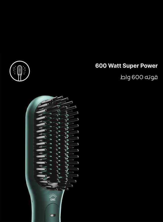 United 3 in 1 Hair Straightener Ionic Brush, 3 Temperature, Anti Scald Brush - Image 4