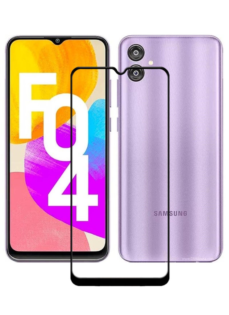 ACLIX Antistatic ESD Dustproof Premium Quality High Definition Tempered Glass Screen Protector Designed For Samsung Galaxy F04 - Image 1