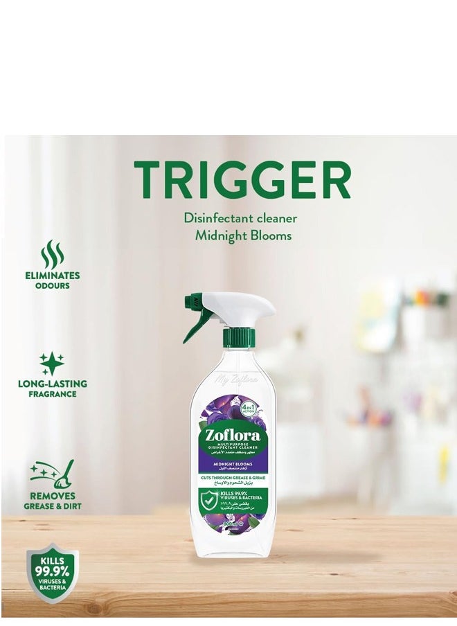Zoflora Multi-purpose disinfectant and cleaner, Midnight Flowers, removes grease and dirt, 800 ml  - Image 4