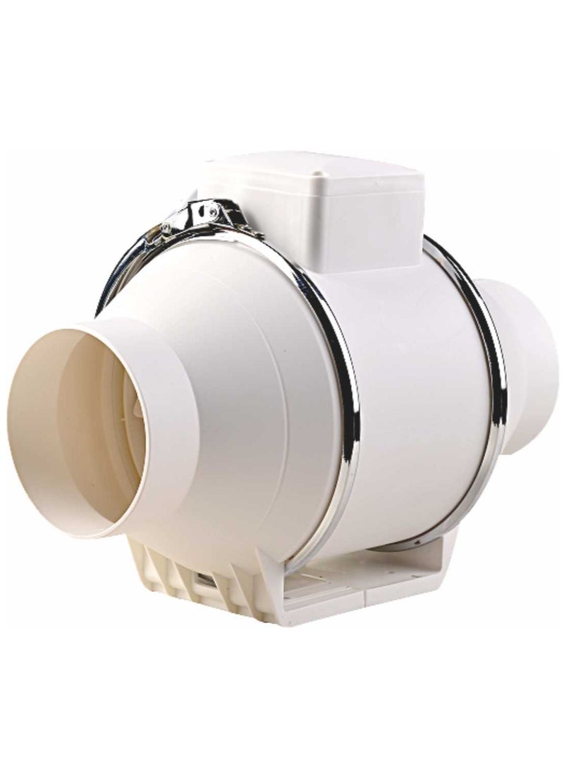 MODI Ventilating Fan 4 Inch 220V Silent Mix Flow/Inline Duct Fan/Duct Exhaust/Inline Exhaust/Circular Inline Fan, Low Noise, for Bathroom, Kitchen, Hotal, Coffee Shop Warehouse, etc Ventilation  - Image 1