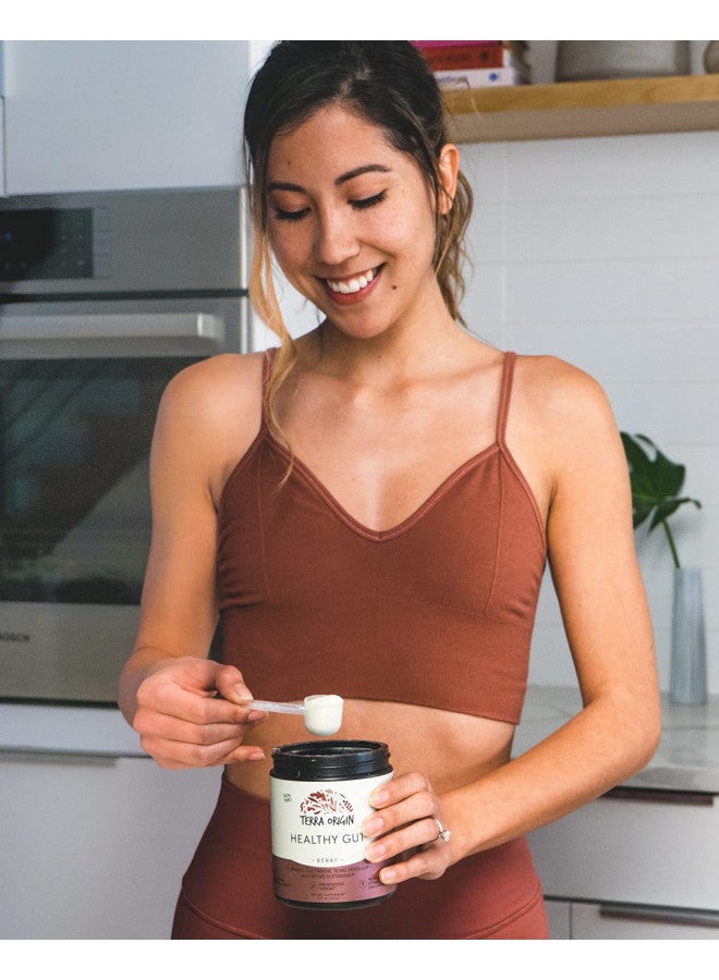Terra Origin TERRA ORIGIN Healthy Gut Powder (Berry Flavor) |30-Servings with L-Glutamine, Zinc, Glucosamine, Slippery Elm Bark, Marshmallow Root and More!  - Image 3
