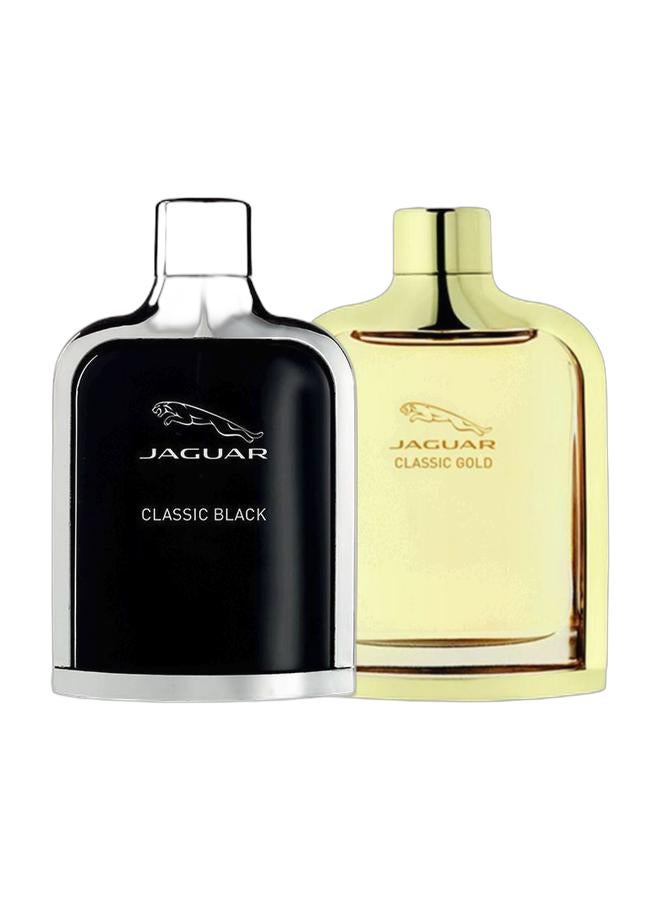 JAGUAR مجموعة كلاسيكية من الذهب والأسود - Image 1