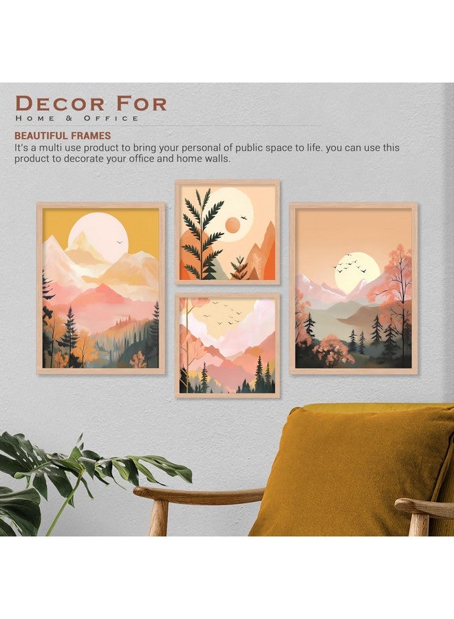 ARTELLY Big Size Wall Painting For Living Room Bedroom Frames For Office Home Wall Decor - Aesthetic Painting For Wall Decoration (Set of 4) (Medium, Modern Art 9) - Image 5