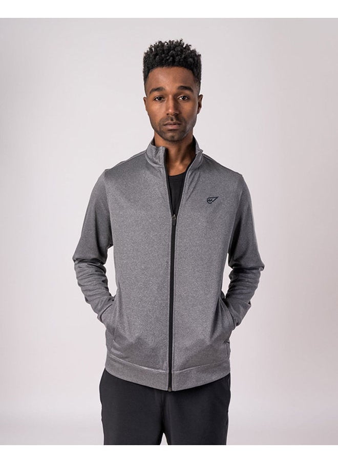 Magma - The Classic Zipper Track Top in Grey - Image 1