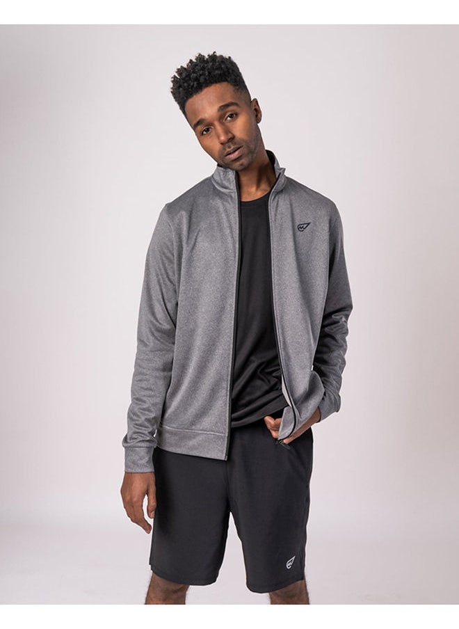 Magma - The Classic Zipper Track Top in Grey - Image 1