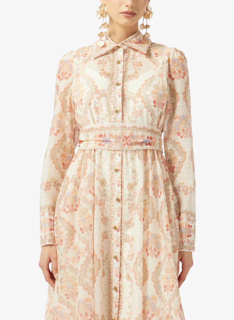 Khizana  Printed A-line Dress for Women | Best Price UAE