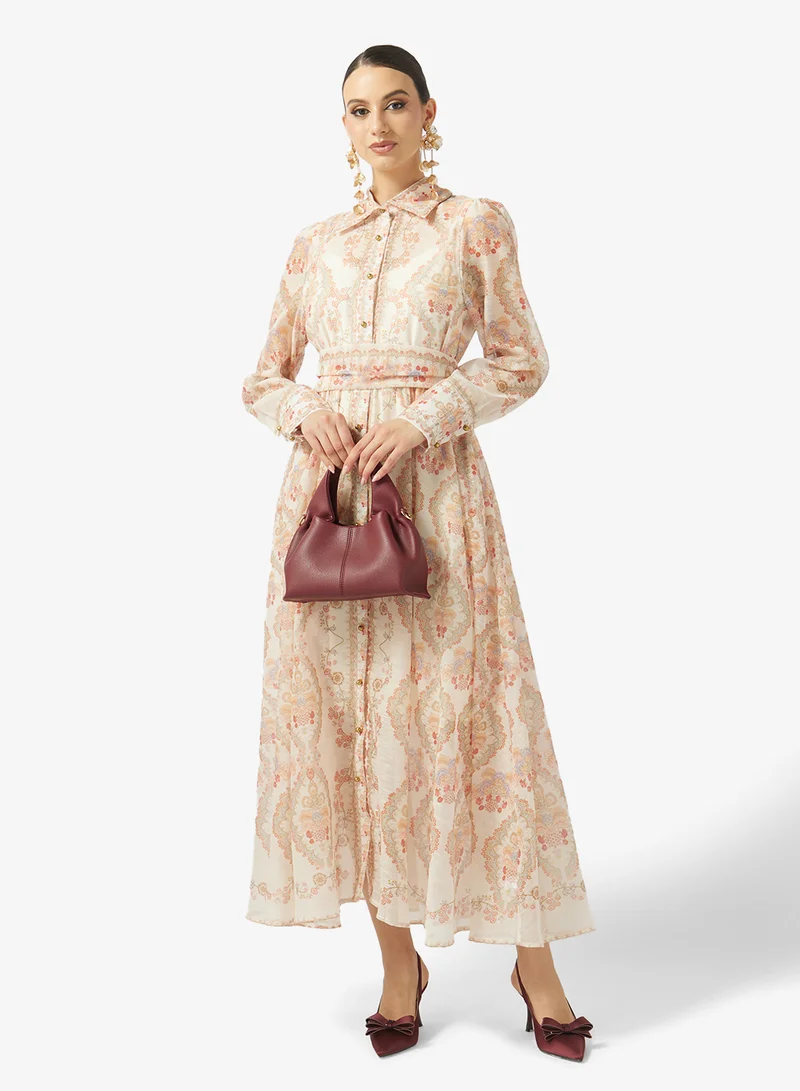 Khizana  Printed A-line Dress for Women | Best Price UAE