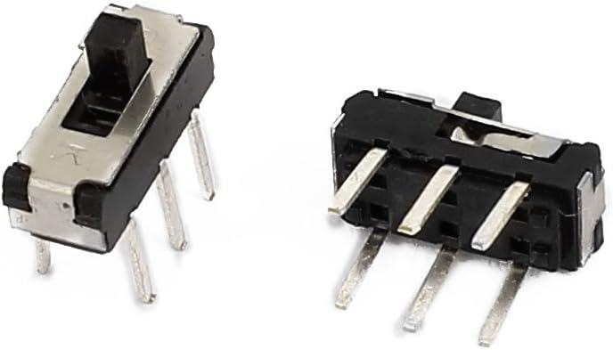 sourcingmap uxcell 20 Pcs 2 Position DPDT 2P2T 6 Pin PCB Panel Mini Vertical Slide Switch - Image 3