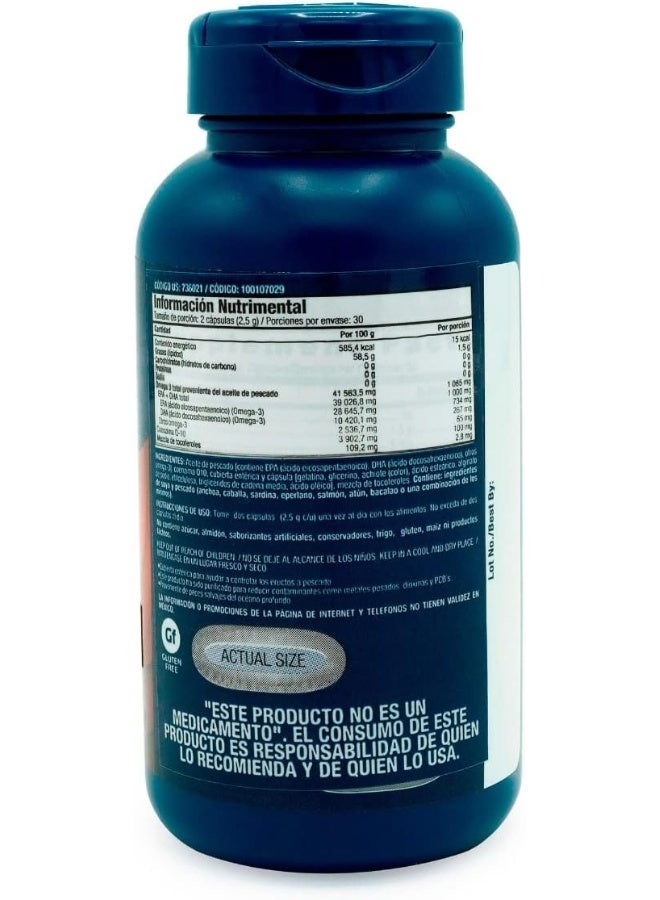 GNC GNC Triple Strength Fish Oil Plus Coq-10 Nutritional Supplement  - Image 2