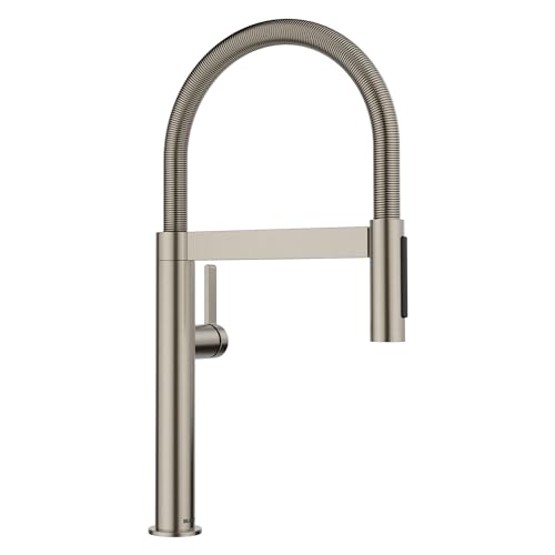 Blanco 443253 Culina II Mini SemiPro Kitchen Faucet 15 GPM Satin Platinum - Image 1