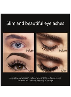 Vibely 4D Silk Fiber Lash Mascara Lengthening and Thick Long Lasting Waterproof & Smudge-Proof All Day Exquisitely Full Long Thick Eyelashes  - Image 4