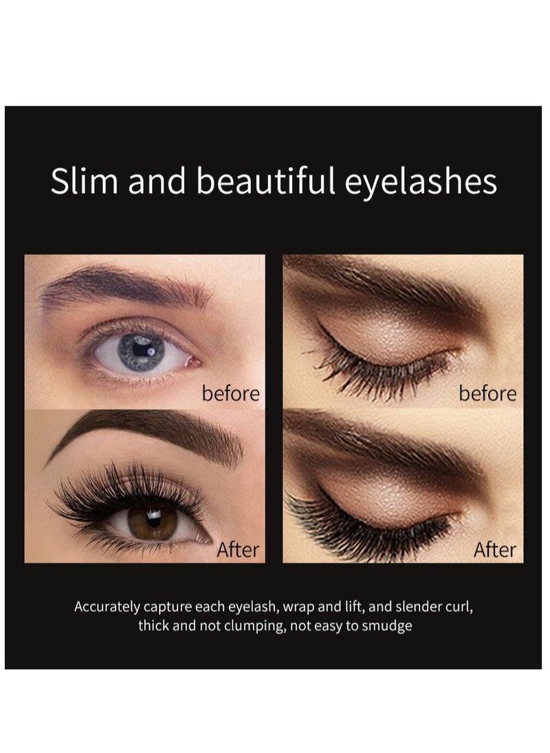 Vibely 4D Silk Fiber Lash Mascara Lengthening and Thick Long Lasting Waterproof & Smudge-Proof All Day Exquisitely Full Long Thick Eyelashes  - Image 4
