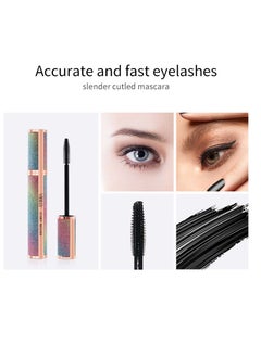 Vibely 4D Silk Fiber Lash Mascara Lengthening and Thick Long Lasting Waterproof & Smudge-Proof All Day Exquisitely Full Long Thick Eyelashes  - Image 3