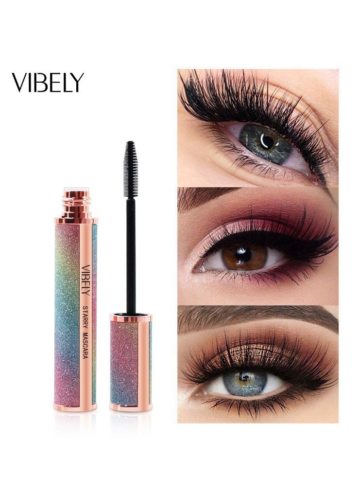 Vibely 4D Silk Fiber Lash Mascara Lengthening and Thick Long Lasting Waterproof & Smudge-Proof All Day Exquisitely Full Long Thick Eyelashes  - Image 1