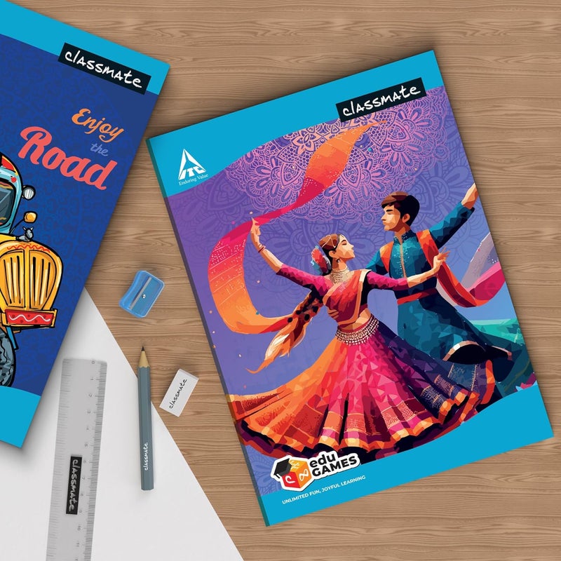 classmate Long Notebook - A4, Soft Cover, 304 Pages, Single Line (Pack of 6) - Image 3