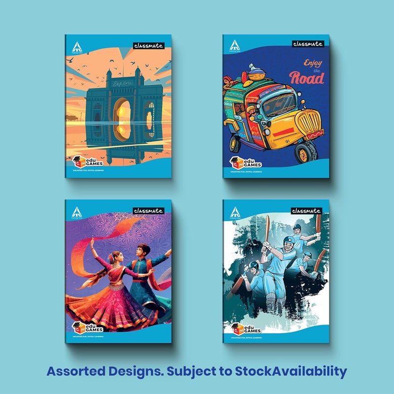 classmate Long Notebook - A4, Soft Cover, 304 Pages, Single Line (Pack of 6) - Image 5