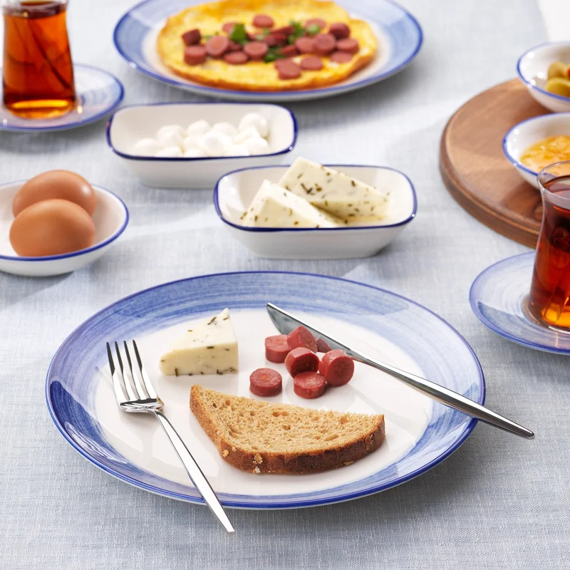 شافر Vivian 32 Piece Breakfast Set-Navy Blue