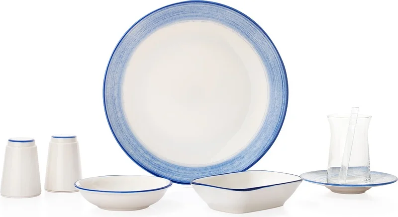 شافر Vivian 32 Piece Breakfast Set-Navy Blue