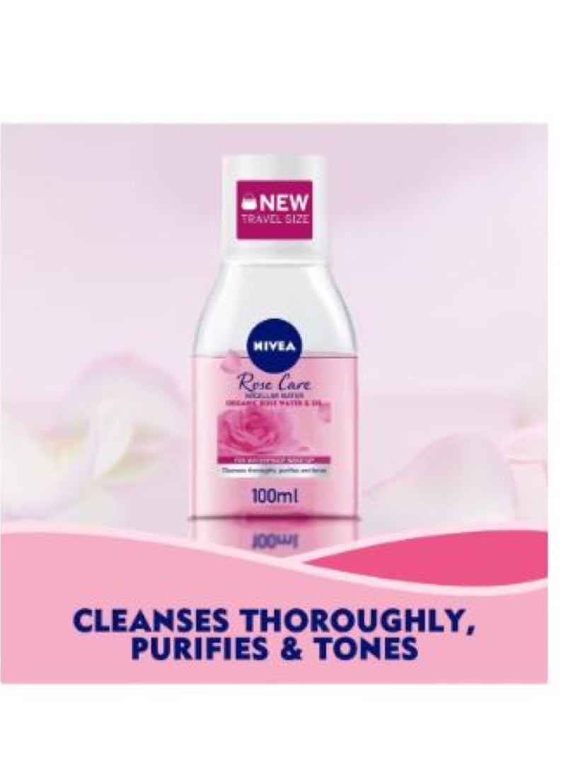 نيفيا روز كير ميسيلار للمكياج مع ماء الورد 100 مل - Image 2