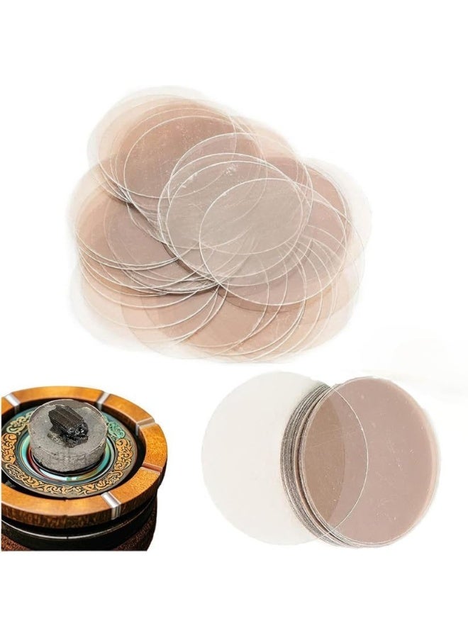 OSHIMA Mica Plate 40 pcs, Mica Sheets for Bukhoor incense Burners & Heating Sandalwood Chips, Can be Used Multiple times to Extend Combustion time Aromatherapy Pad - Image 2