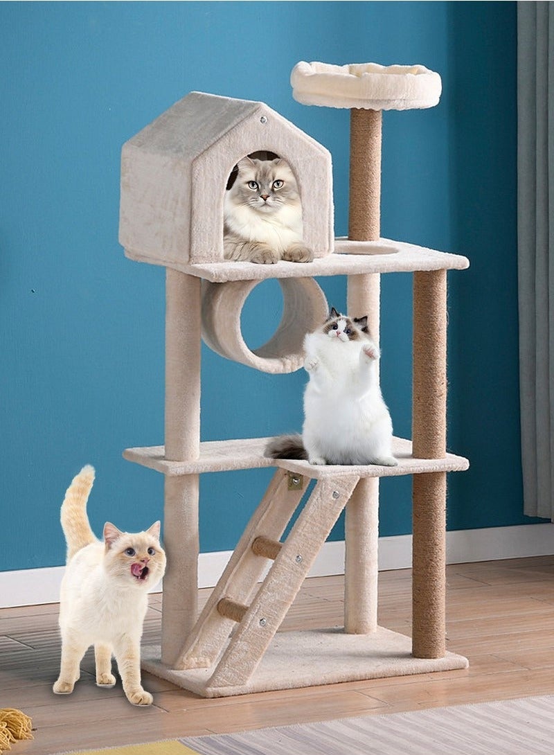 شو وو شجرة القطط، إطار تسلق القطط، عش القطط، عمود خدش القطط، بيت القطط - Image 2