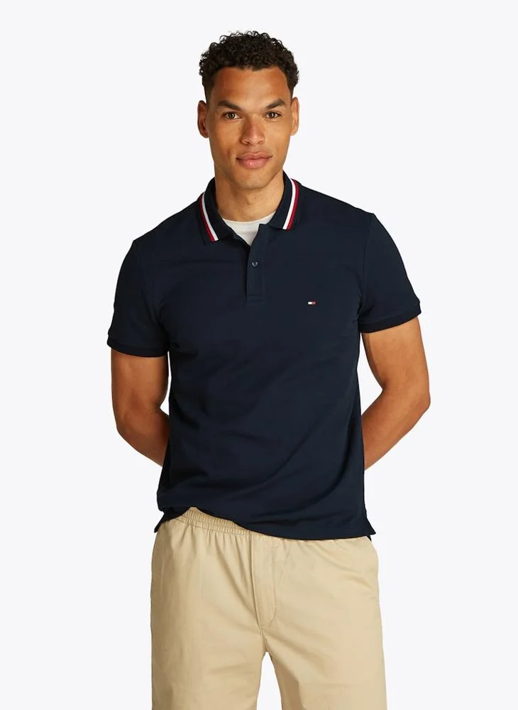 تومي هيلفيغر Logo Print Polo Shirt