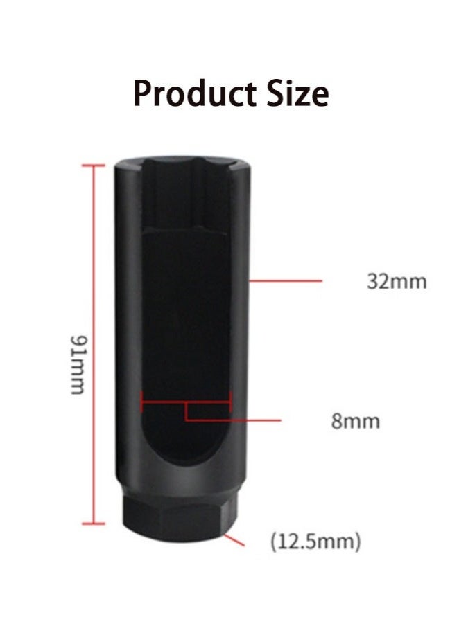 Generic Oxygen Sensor Socket 22mm (7/8") with Side Cutout, 3/8" Drive 6-Point Offset O2 Sensor Removal Tool for All Vehicles  - Image 4