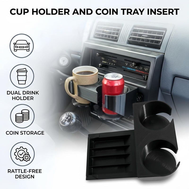 Nissan D21 Cup Holder Coin Tray 1986 1997 Pickup Interior Console Storage - Image 3