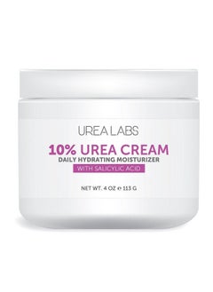 10% Urea Cream W Salicylic Acid And Lavender Oil. Daily Moisturizer For Face Hand Foot & Full Body Use. Healing Hydrating Therapeutic Cream For Severe Dry Skin And Keratosis Pilaris (1 Cream)