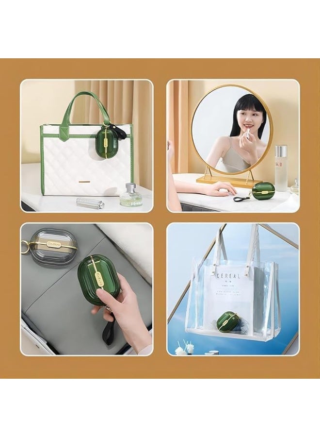 بكرة إزالة الوبر من الشعر، فرشاة سفر محمولة مزدوجة الجوانب لإزالة شعر الحيوانات الأليفة من الملابس والسجاد والأريكة والسرير والقماش، بكرة لاصقة متعددة الوظائف لتنظيف الغبار والوبر (شفافة) - Image 5