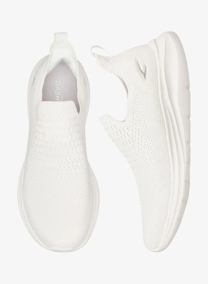 داش أحذية رياضية نسائية سهلة الارتداء بتفاصيل شعار