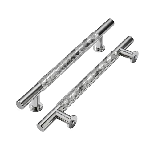 khtumeware 10 Pack 8 Inch203mm Drawer Handles Knurled Brushed Nickel Cabinet Pulls Drawer Pulls Kitchen Hardware Kitchen Handles for Cabinets Cupboard Handles - Image 1