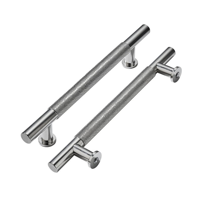 khtumeware 10 Pack 8 Inch203mm Drawer Handles Knurled Brushed Nickel Cabinet Pulls Drawer Pulls Kitchen Hardware Kitchen Handles for Cabinets Cupboard Handles - Image 2