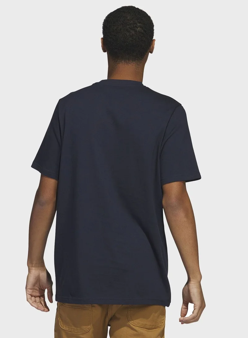 Adidas Two-Tone Stencil Short Sleeve Graphic T-Shirt