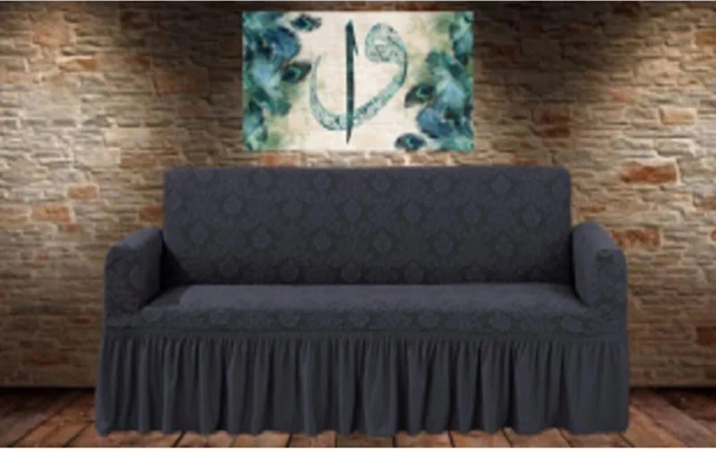 Elgeyar Jacquard Armchair, Sofa, Sofa Bed Cover, Lycra, Elastic, Standard 3-seater