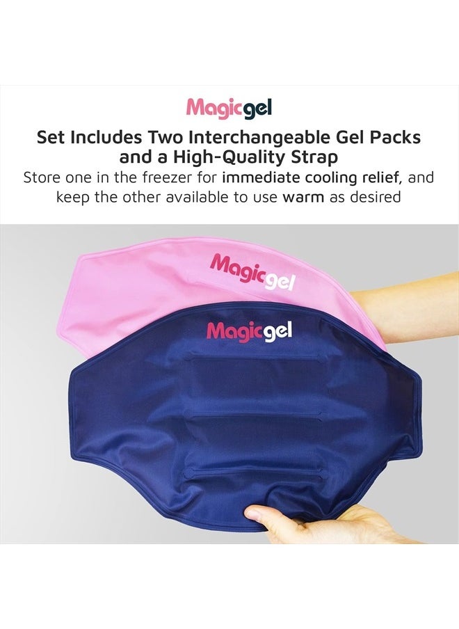 Magic Gel Ice Pack for Back Pain Relief | 2 Pack Lower Back Wrap for Hot or Cold Therapy | Relief for Lower Lumbar, Sciatic Nerve, Herniated or Degenerative Disc, Coccyx, Tailbone Pain  - Image 3