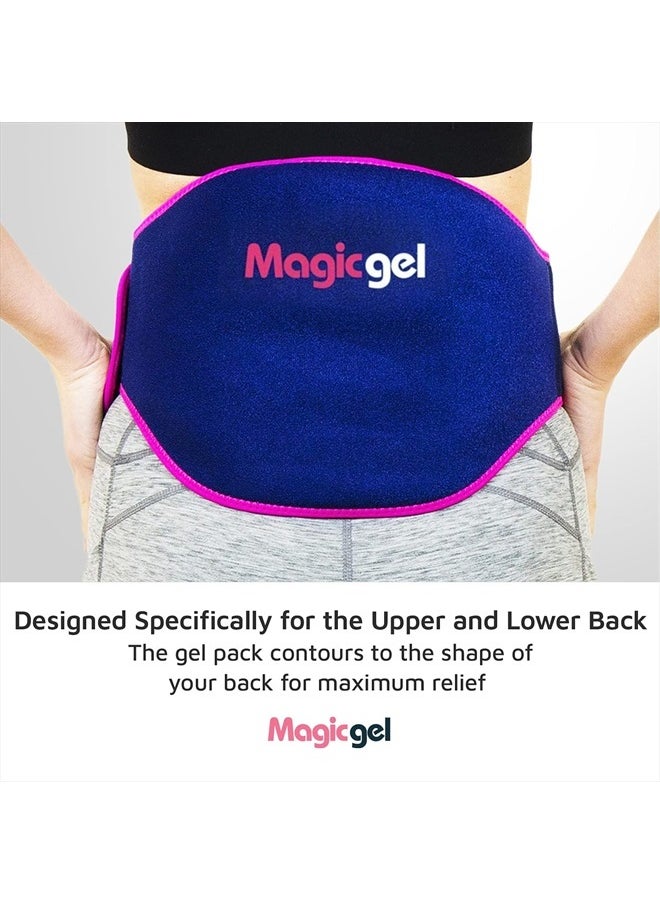 Magic Gel Ice Pack for Back Pain Relief | 2 Pack Lower Back Wrap for Hot or Cold Therapy | Relief for Lower Lumbar, Sciatic Nerve, Herniated or Degenerative Disc, Coccyx, Tailbone Pain  - Image 4