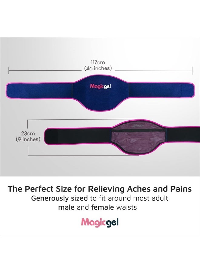 Magic Gel Ice Pack for Back Pain Relief | 2 Pack Lower Back Wrap for Hot or Cold Therapy | Relief for Lower Lumbar, Sciatic Nerve, Herniated or Degenerative Disc, Coccyx, Tailbone Pain  - Image 2