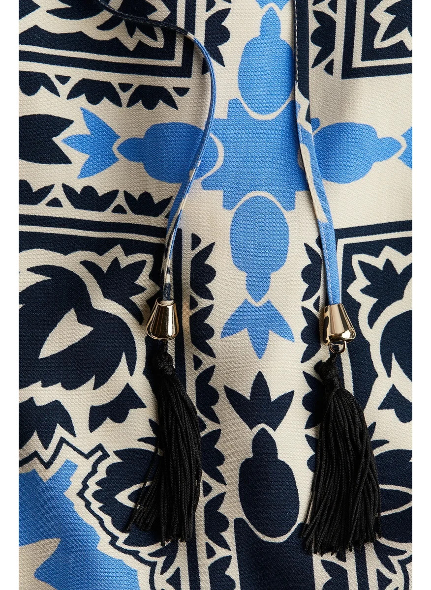 اتش اند ام Tie-Belt Dress