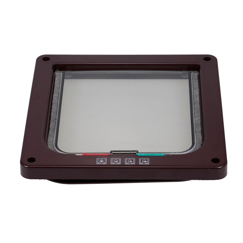 Cat Door Pet Entry Safe Ferromagnetic Pet Flap Door 4 Ways Locking Automatically Close for Kitty Small Dogs - Image 3