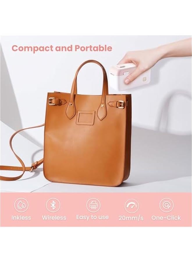 آلة طباعة تسميات بلوتوث محمولة للمطبخ وتنظيم المنزل - جهاز HP4 لإنتاج الملصقات مع شريط - Image 4