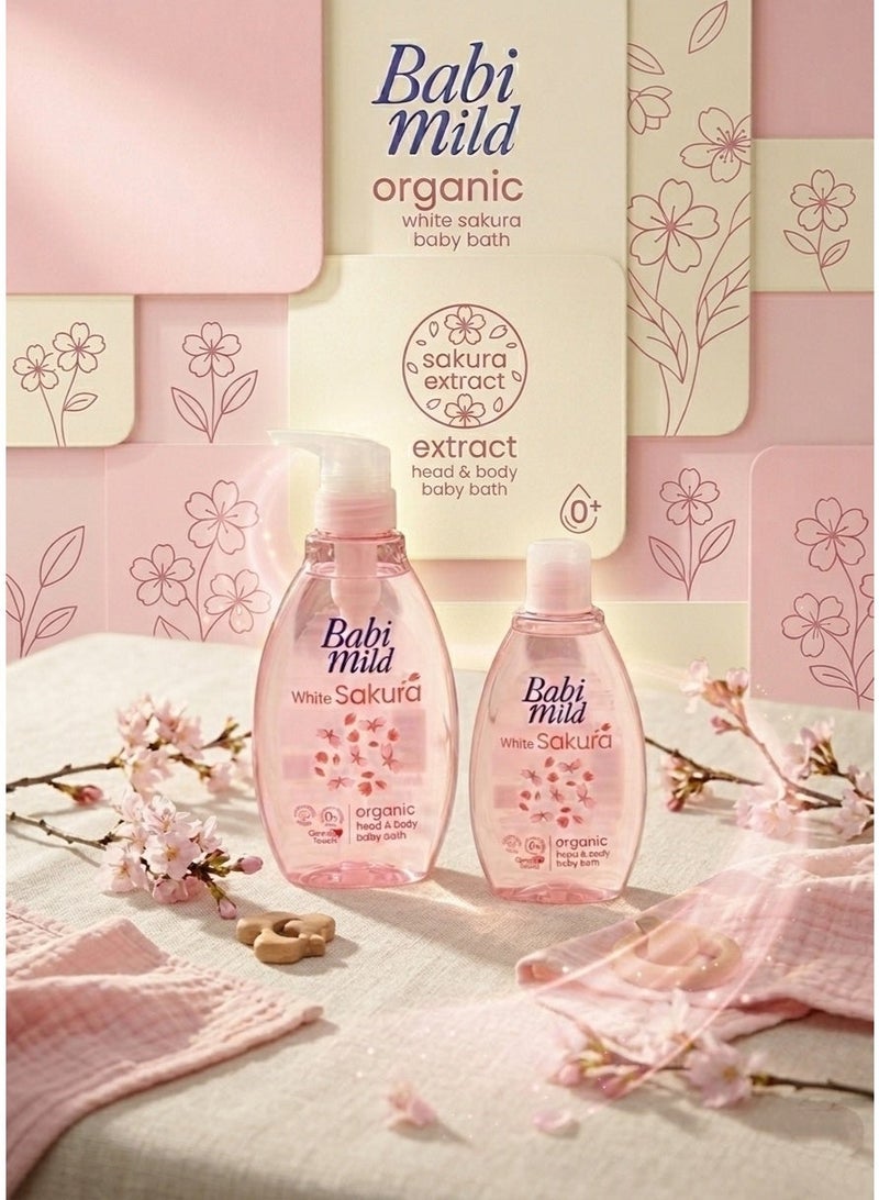 BABIMILD Babi Mild - White Sakura | Head & Body Baby Bath 180ml - Image 3