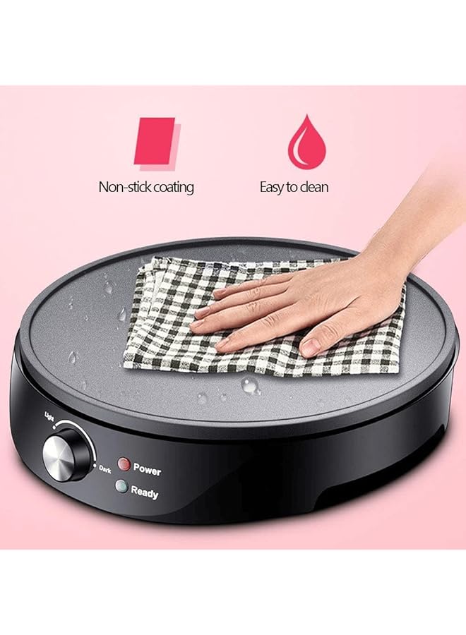 دينكس ماكينة صنع الكريب الكهربائية 30 سم 1000 وات مع مؤشر LED للتحكم في درجة الحرارة Dx2032 - Image 2