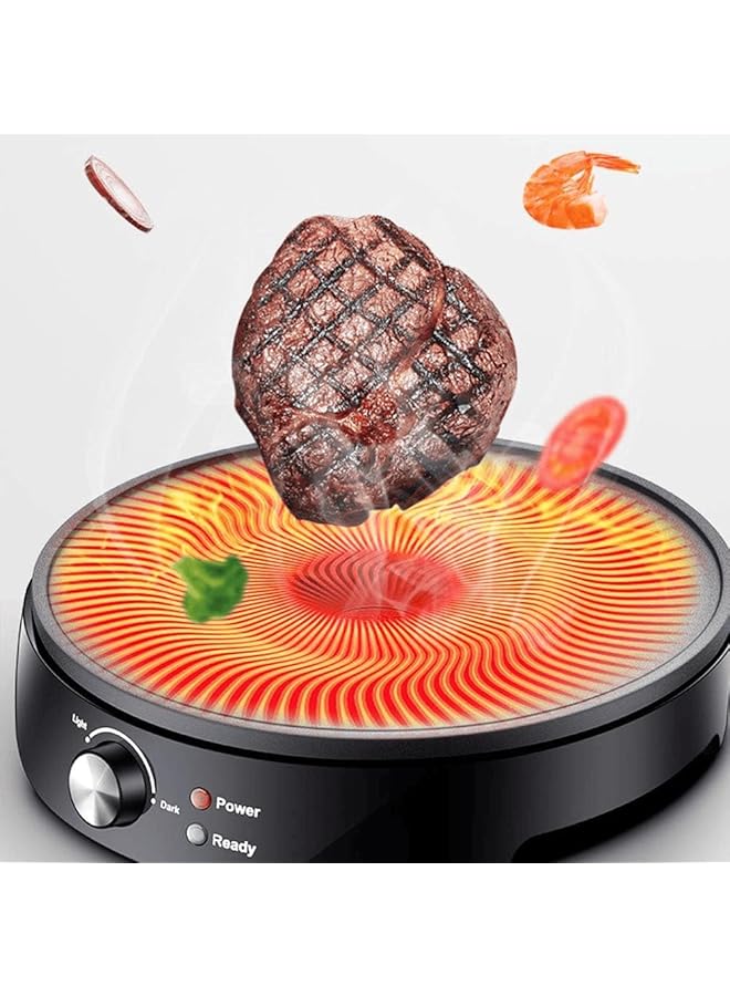 دينكس ماكينة صنع الكريب الكهربائية 30 سم 1000 وات مع مؤشر LED للتحكم في درجة الحرارة Dx2032 - Image 4