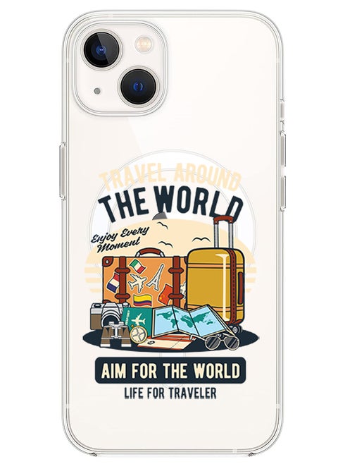 Magnetic Case for iPhone 14 Plus 6.7-inch Compatible with MagSafe Wireless Charging, Shockproof Phone Bumper Cover Aim for the world copy