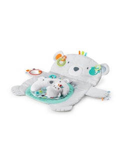 Bright Starts Tummy Time Prop & Play Baby Activity Mat With Support Pillow & Taggies - Polar Bear 35 X 29.5 In., Newborn And Up  - Image 1