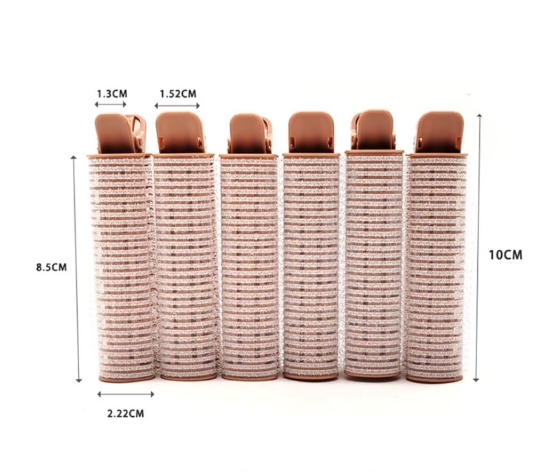 Douqu Hair Rollers with Clip Volumizing Bangs Curler DIY Styling Accessories Tool Portable Self Grip Volume Hair Root Clips, 6PCS - Image 2