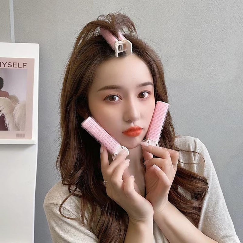 Douqu Hair Rollers with Clip Volumizing Bangs Curler DIY Styling Accessories Tool Portable Self Grip Volume Hair Root Clips, 6PCS - Image 4